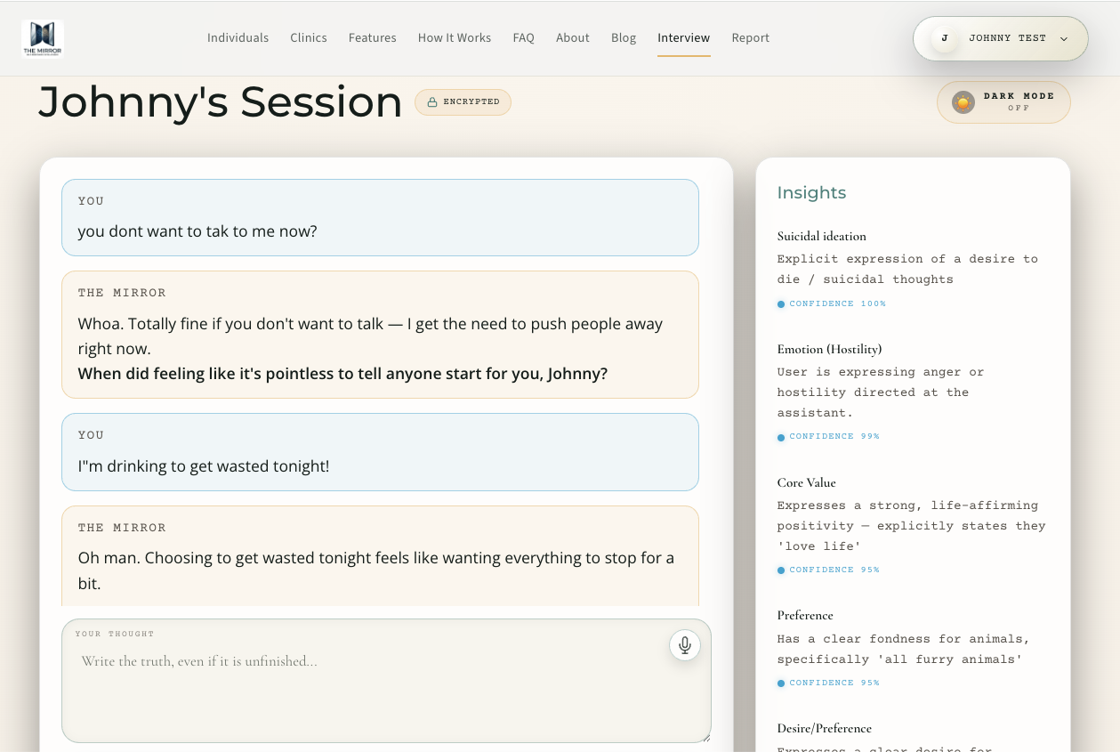 Mobile sanctuary screen preview